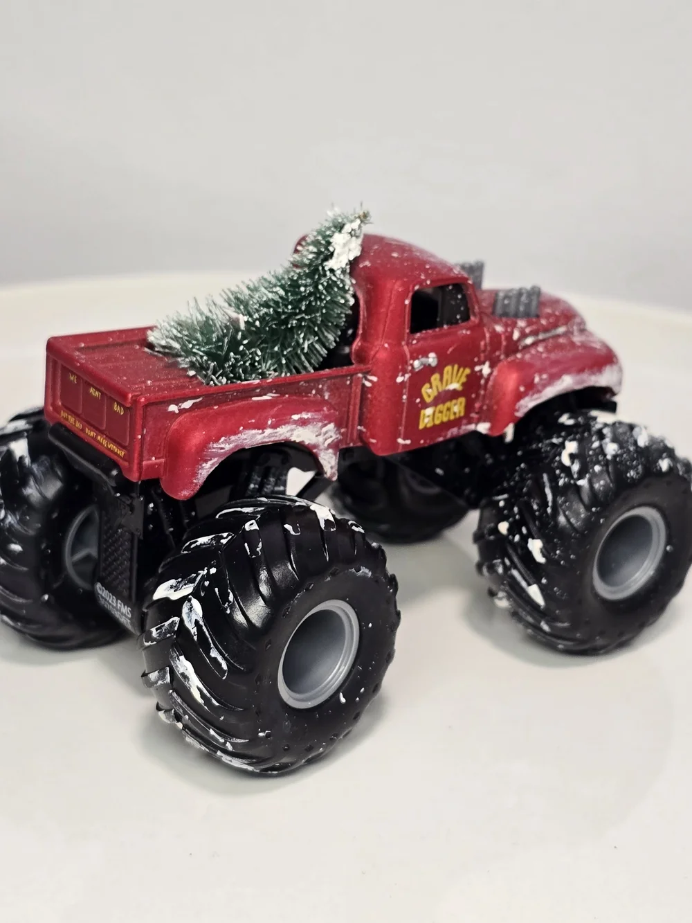 Monster Jam Vintage Red Monster Truck Toy - Custom. GD Truck 4+ Toy.